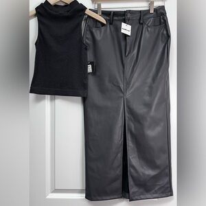 NWT Charlotte Russe Skirt Set, S